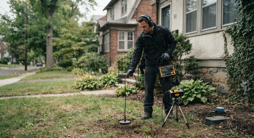 Water line leak detection Passaic NJ specialist locating underground main leak